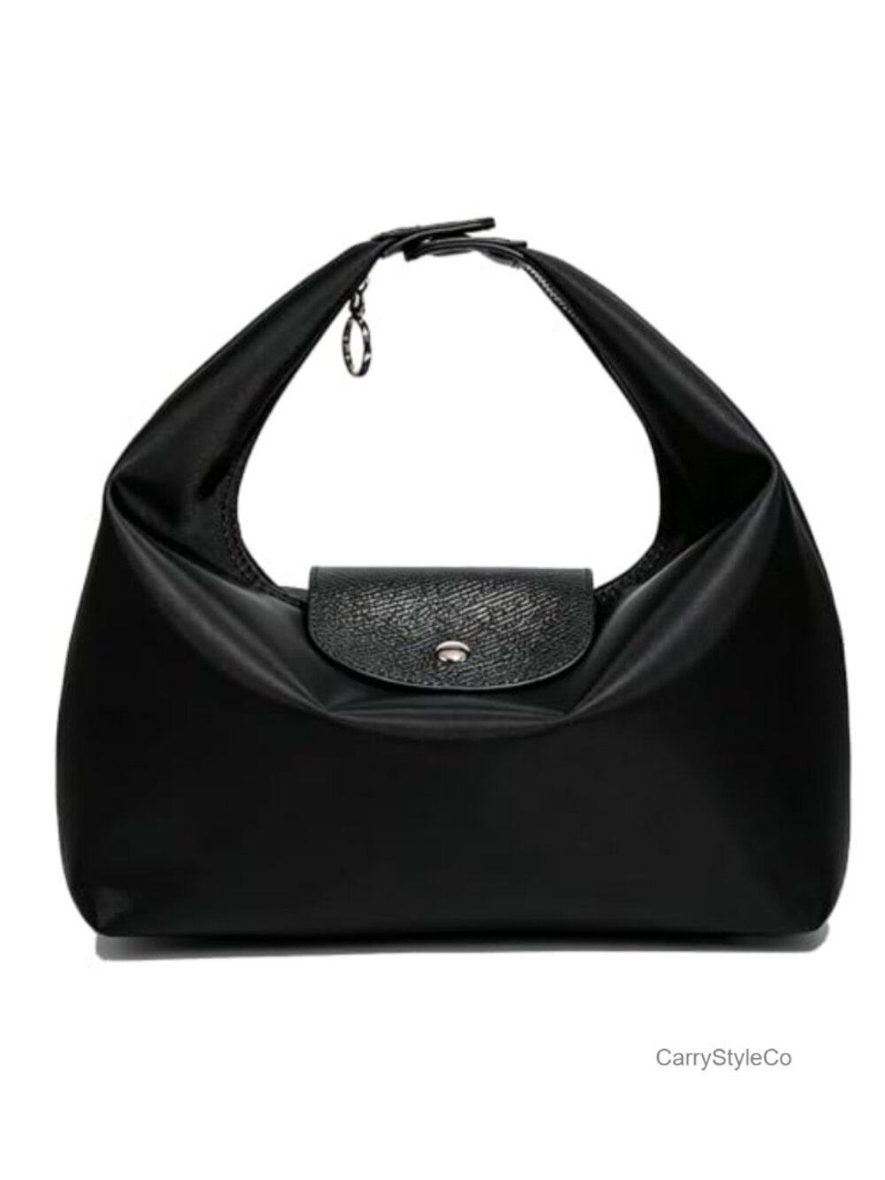 Mini Nylon Hobo Crossbody Handbag for Women with Detachable Strap